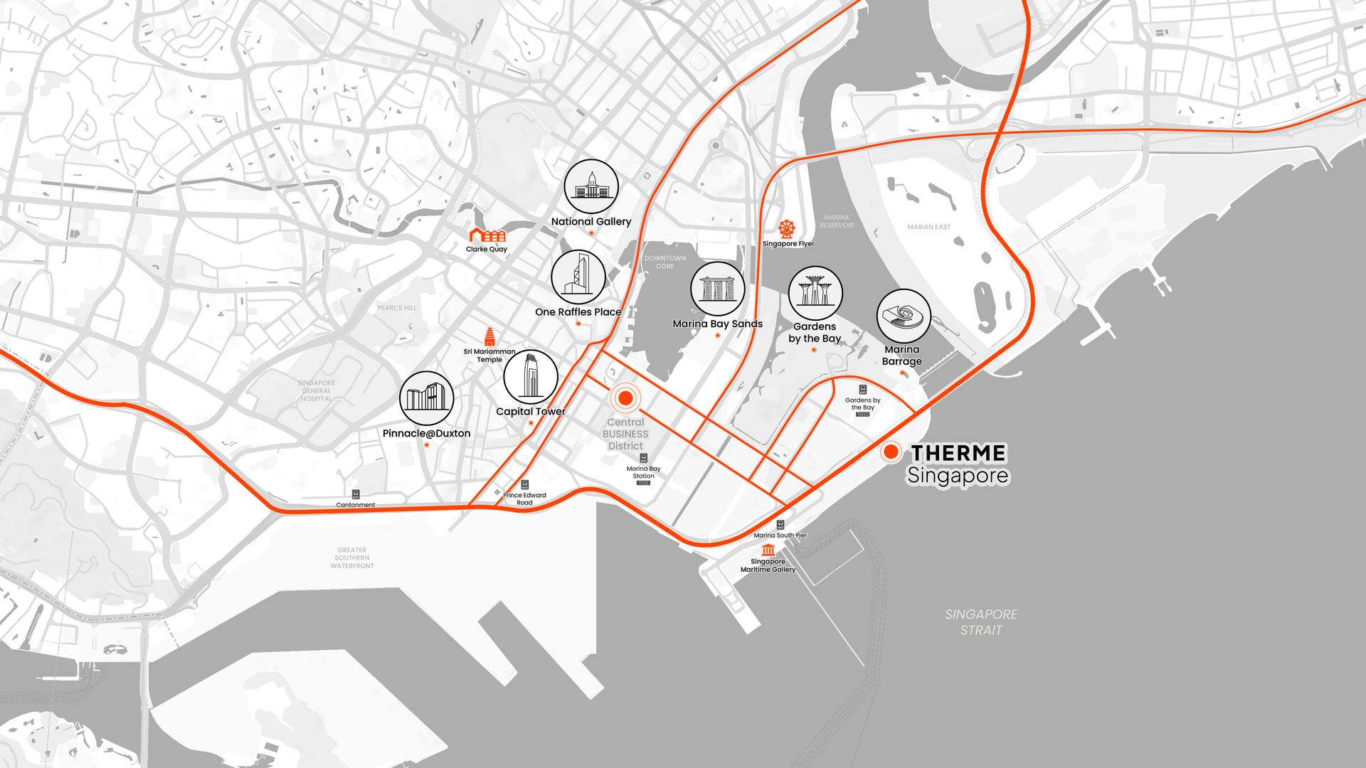 Therme Singapore location map